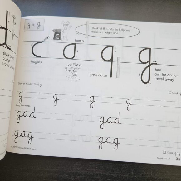 NEW Handwriting Without Tears Cursive Kickoff Student Workbook Writing English B - Picture 9 of 16